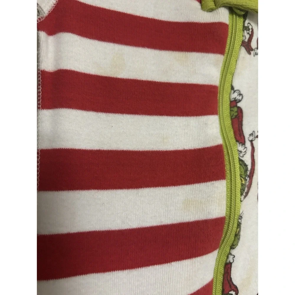 hanna andersson 18-24 Months Grinch Zip Up Sleeper pajamas